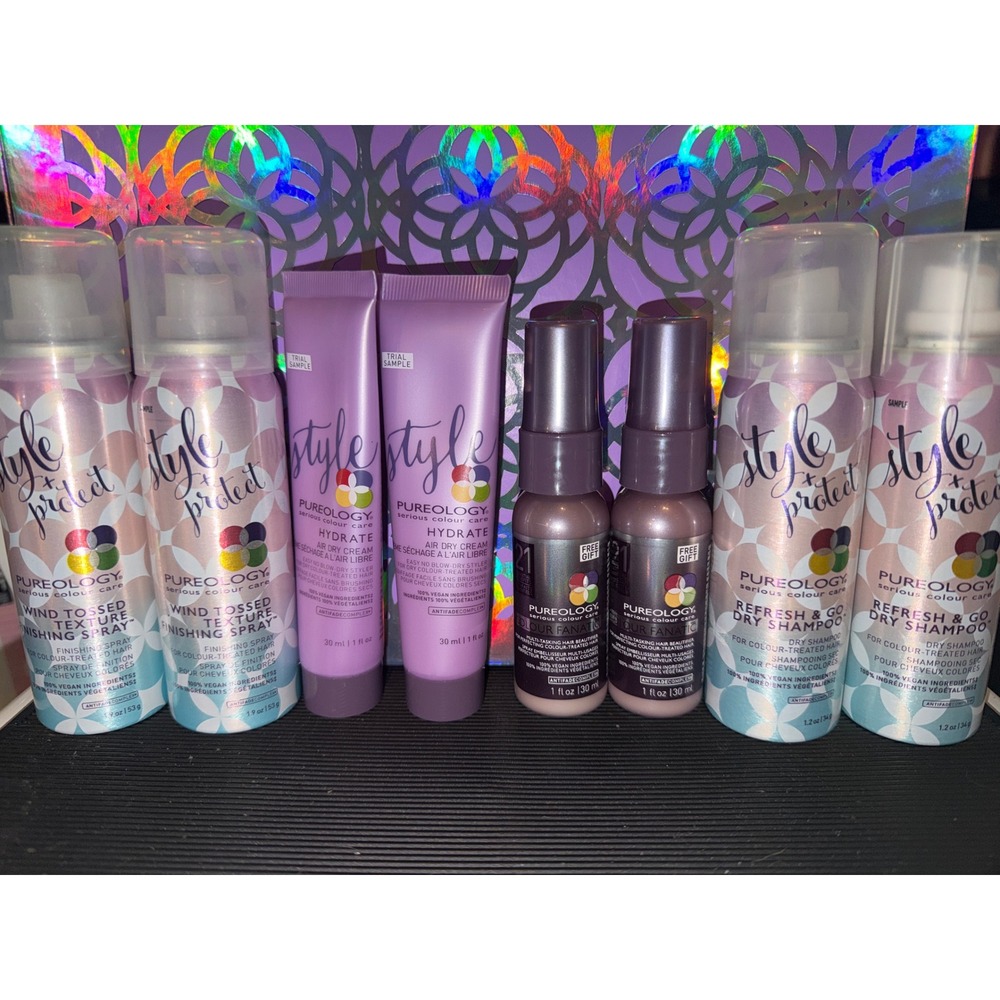 Pureology Finishing Spray Hydrate Air‎ Dry Cream Go Dry Shampoo Hair Care Set